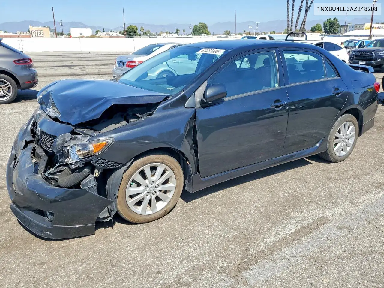 TOYOTA COROLLA 2010, VIN 1NXBU4EE3AZ248208