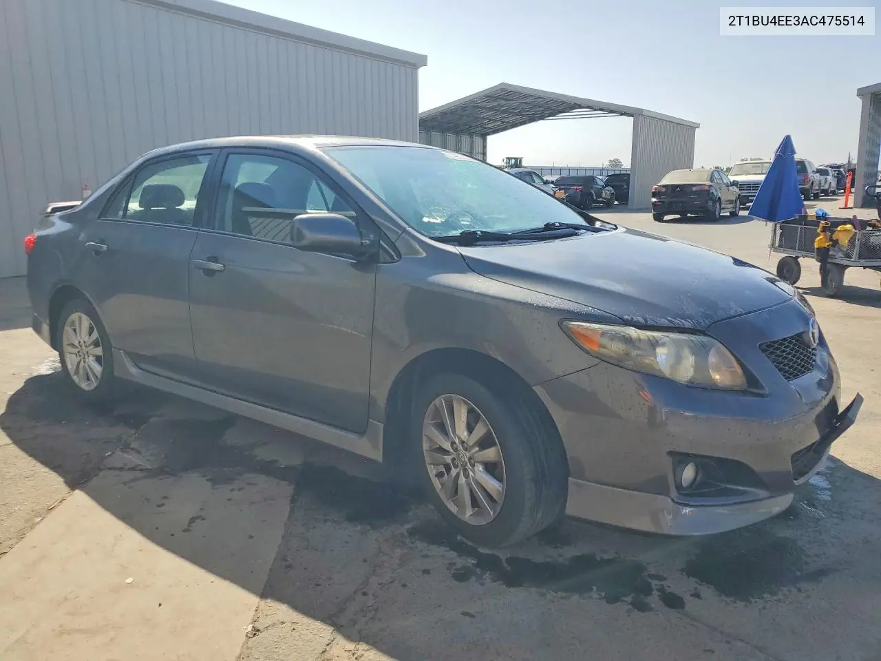 TOYOTA COROLLA 2010, VIN 2T1BU4EE3AC475514