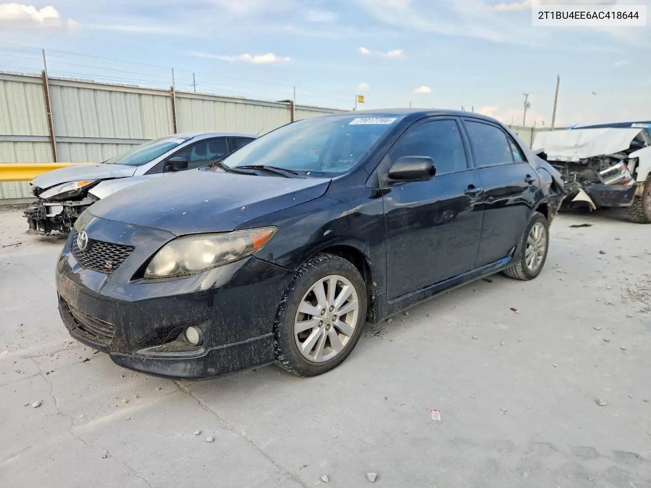 TOYOTA COROLLA 2010, VIN 2T1BU4EE6AC418644