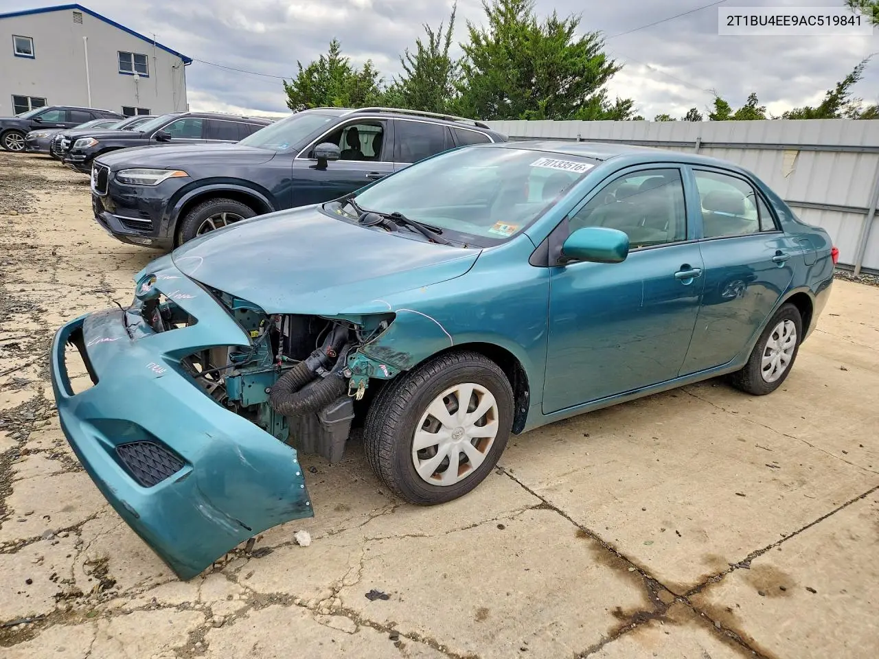 TOYOTA COROLLA 2010, VIN 2T1BU4EE9AC519841