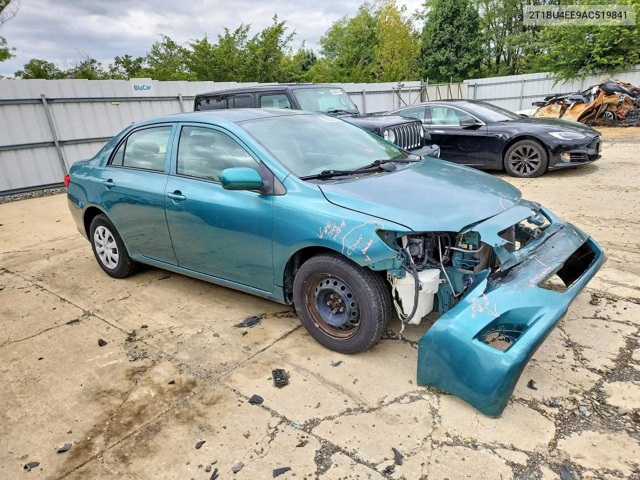 2010 TOYOTA COROLLA VIN 2T1BU4EE9AC519841 — фото 4