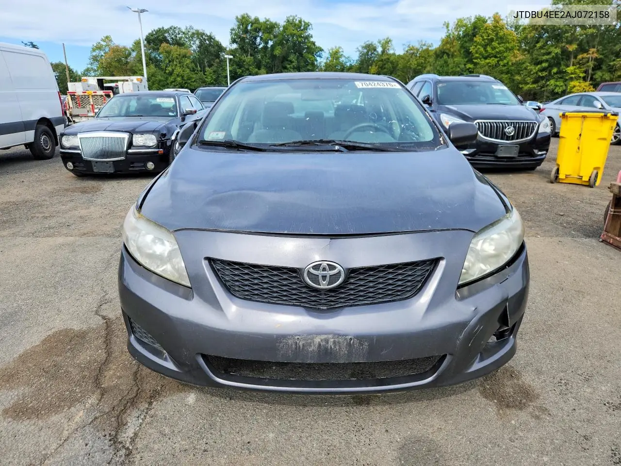 2010 TOYOTA COROLLA VIN JTDBU4EE2AJ072158 — фото 5