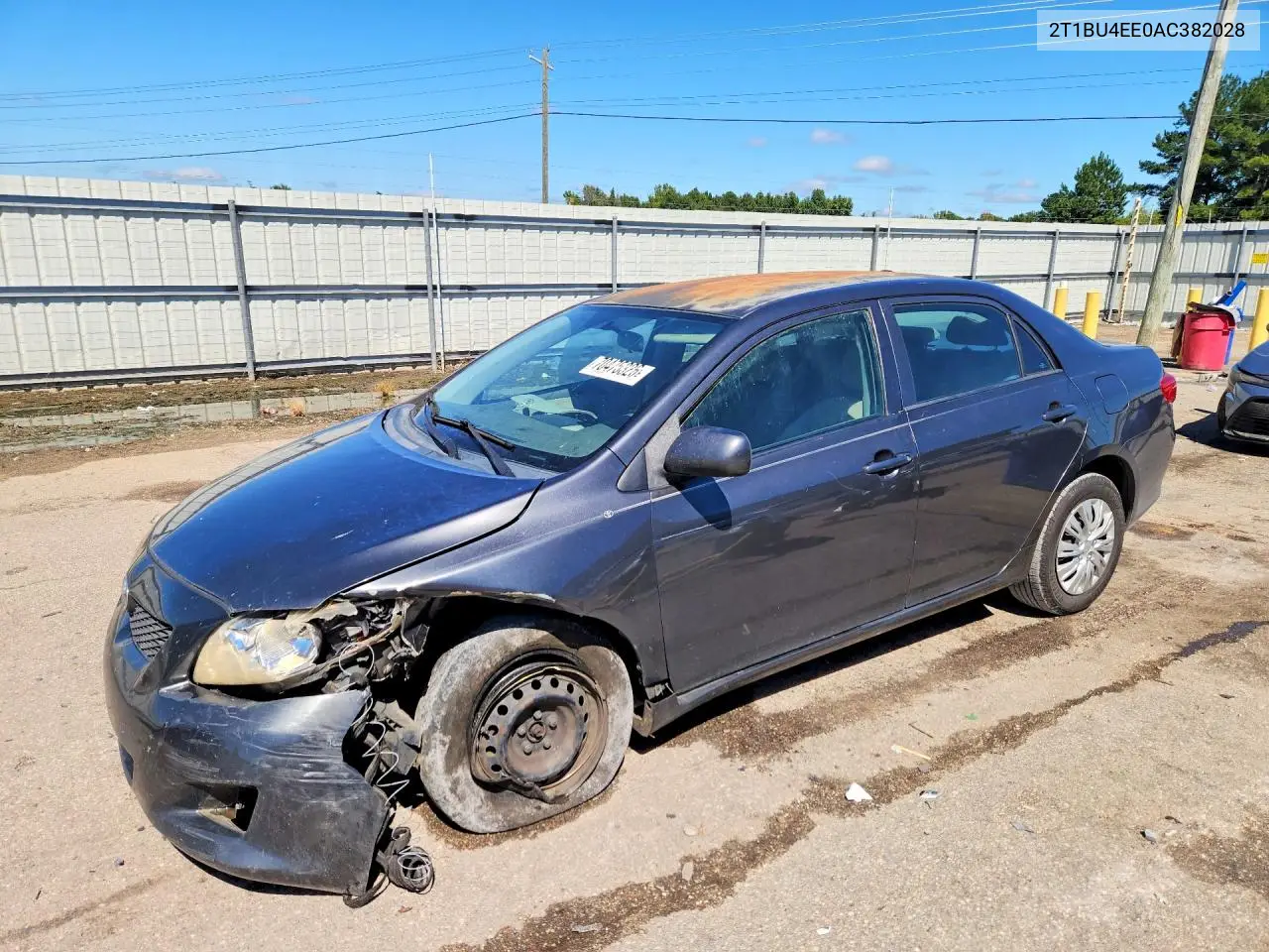 TOYOTA COROLLA 2010, VIN 2T1BU4EE0AC382028