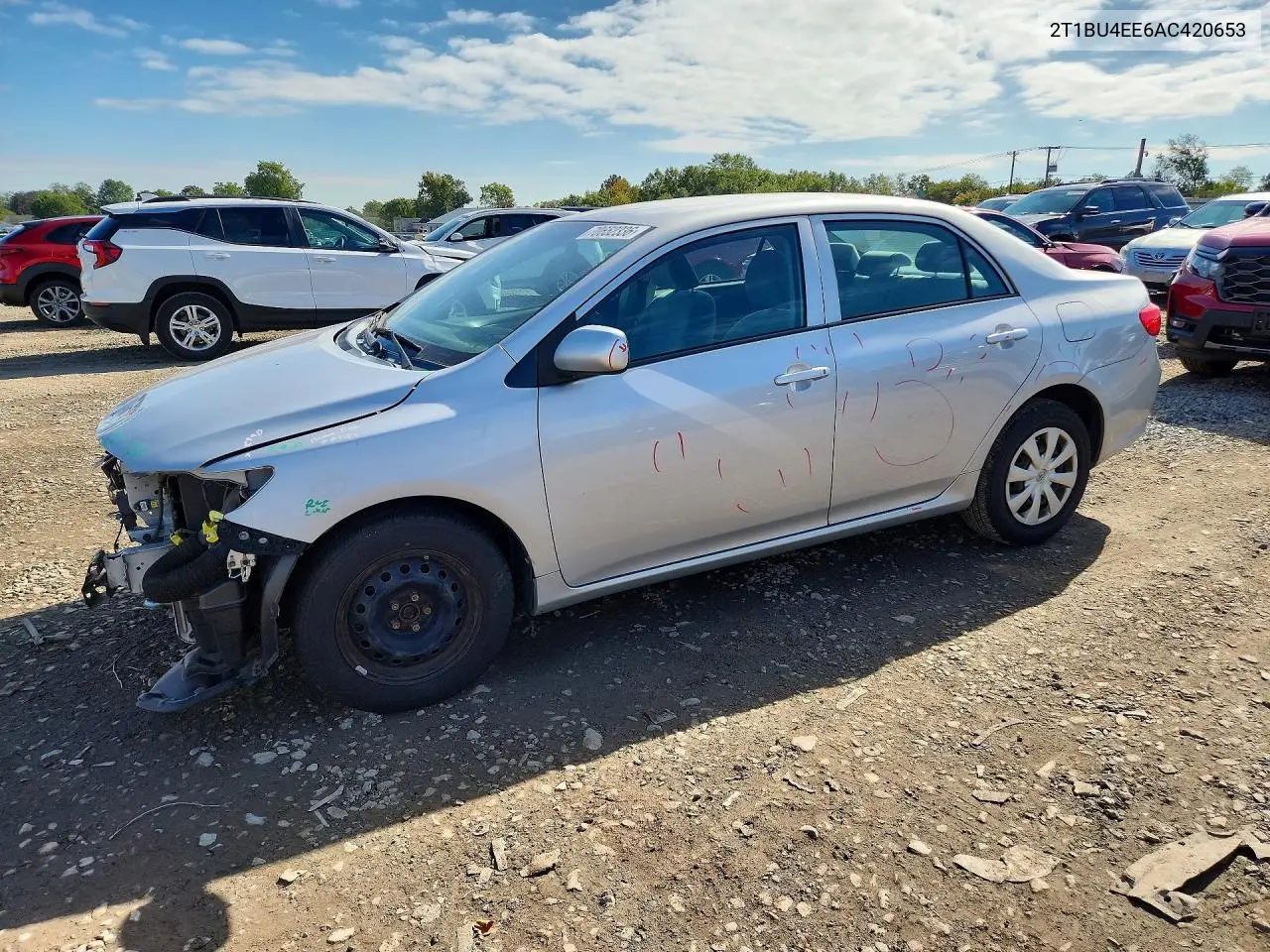 2010 TOYOTA COROLLA VIN 2T1BU4EE6AC420653 — фото 3