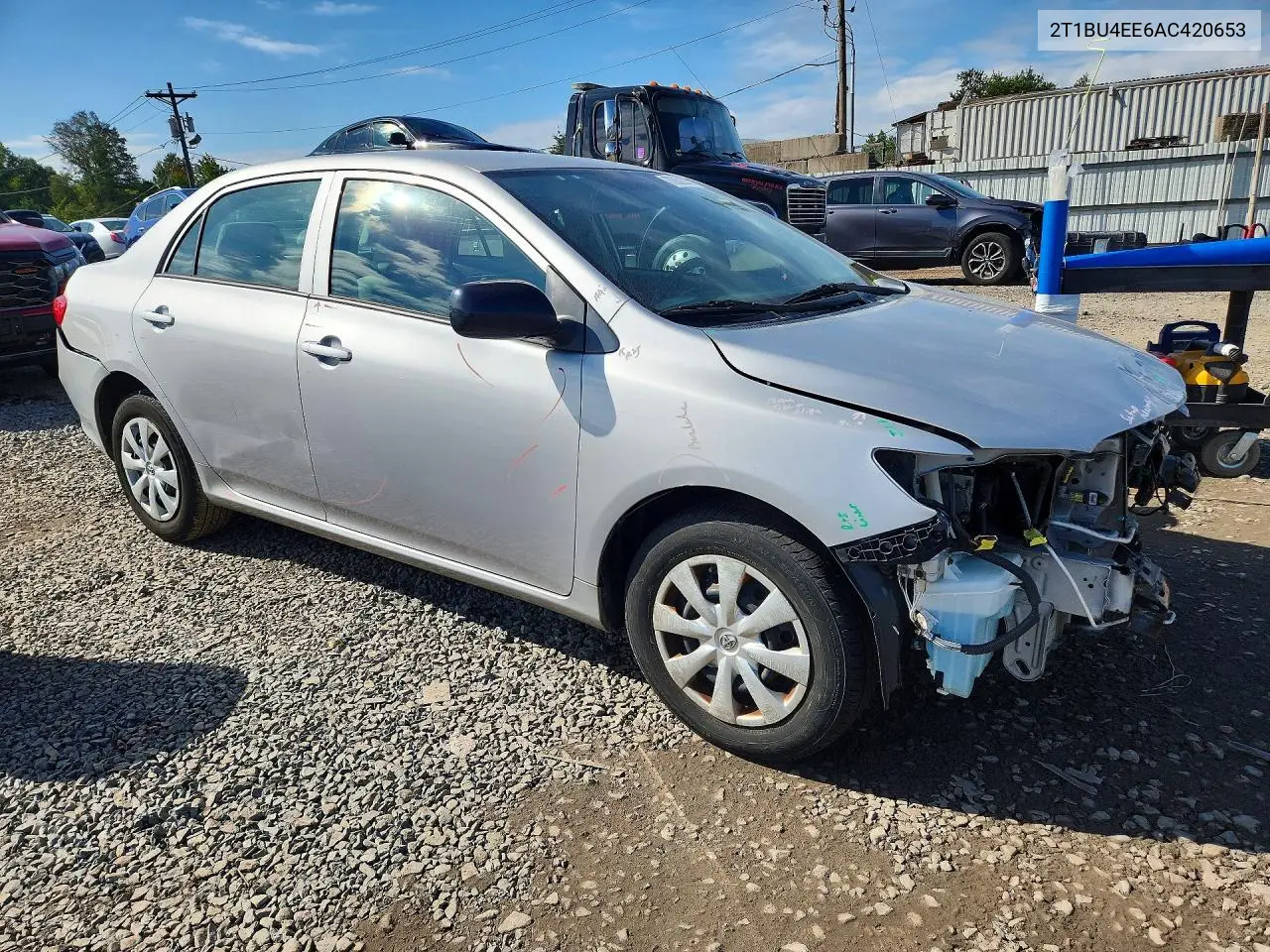 2010 TOYOTA COROLLA VIN 2T1BU4EE6AC420653 — фото 2