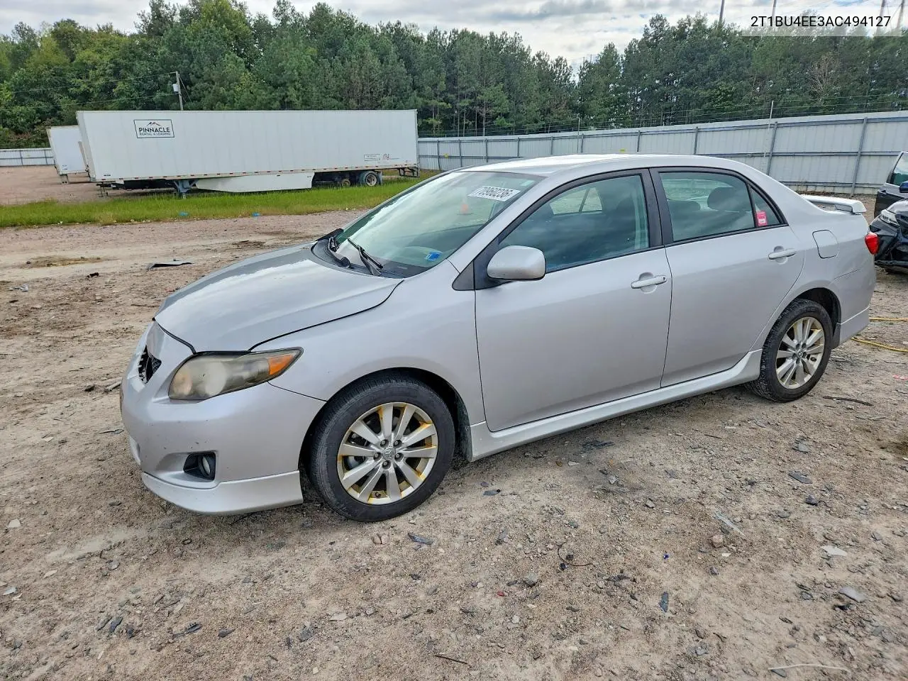 TOYOTA COROLLA 2010, VIN 2T1BU4EE3AC494127