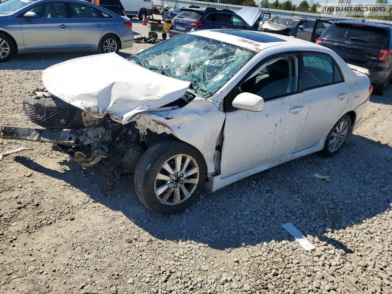TOYOTA COROLLA 2010, VIN 1NXBU4EE8AZ348093