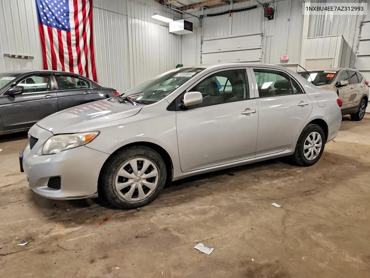 TOYOTA COROLLA 2010, VIN 1NXBU4EE7AZ312993