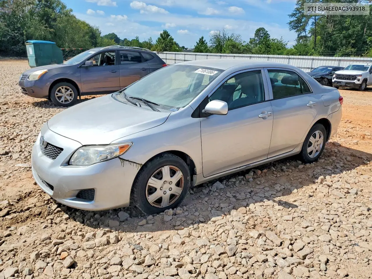 TOYOTA COROLLA 2010, VIN 2T1BU4EE0AC393918