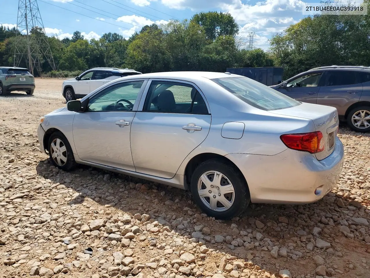 2010 TOYOTA COROLLA VIN 2T1BU4EE0AC393918 — фото 2