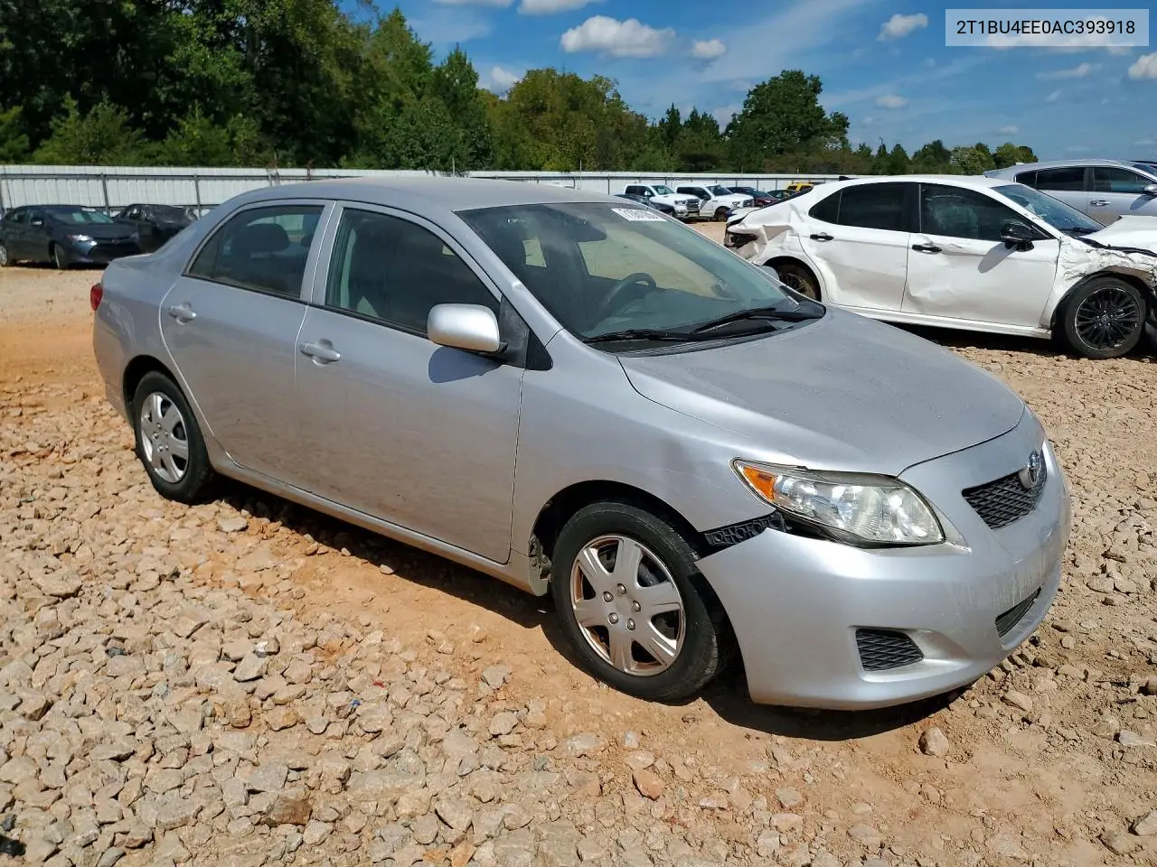 2010 TOYOTA COROLLA VIN 2T1BU4EE0AC393918 — фото 4