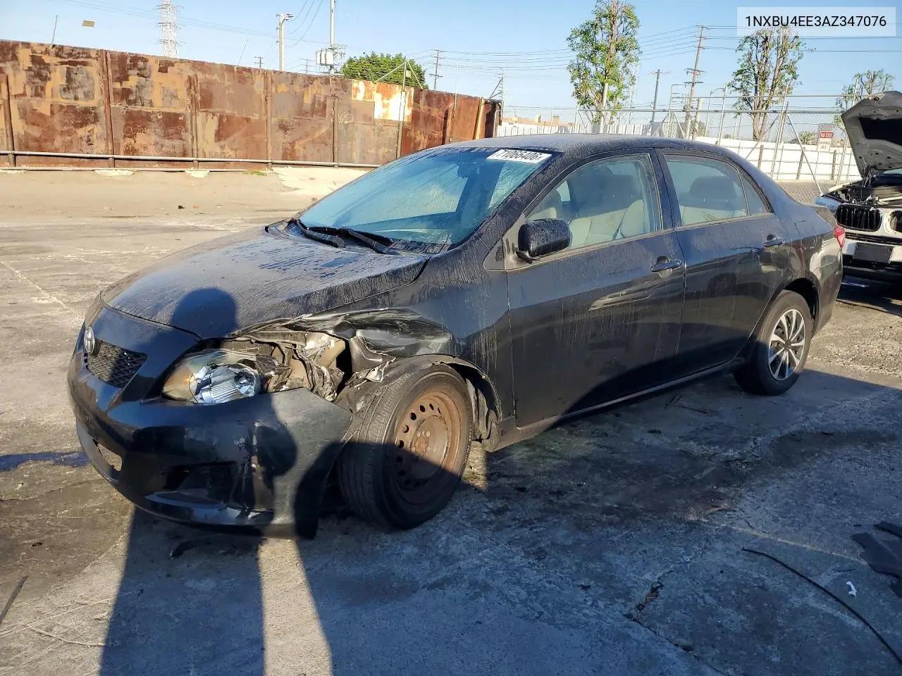 TOYOTA COROLLA 2010, VIN 1NXBU4EE3AZ347076