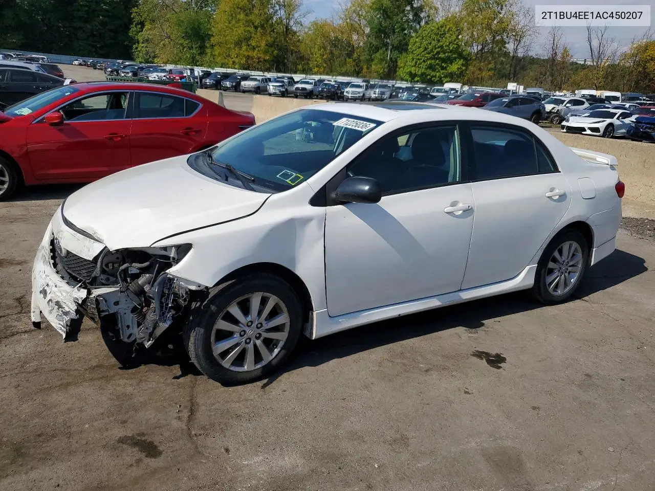 TOYOTA COROLLA 2010, VIN 2T1BU4EE1AC450207