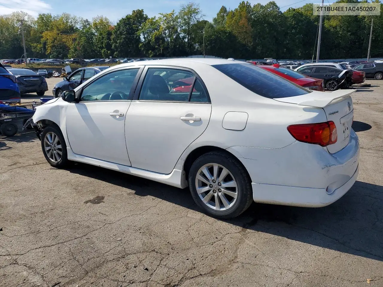 2010 TOYOTA COROLLA VIN 2T1BU4EE1AC450207 — фото 2