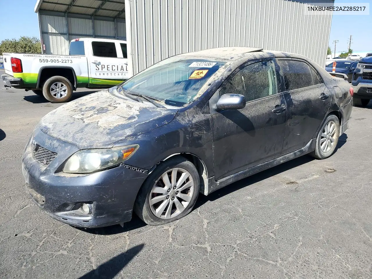 TOYOTA COROLLA 2010, VIN 1NXBU4EE2AZ285217