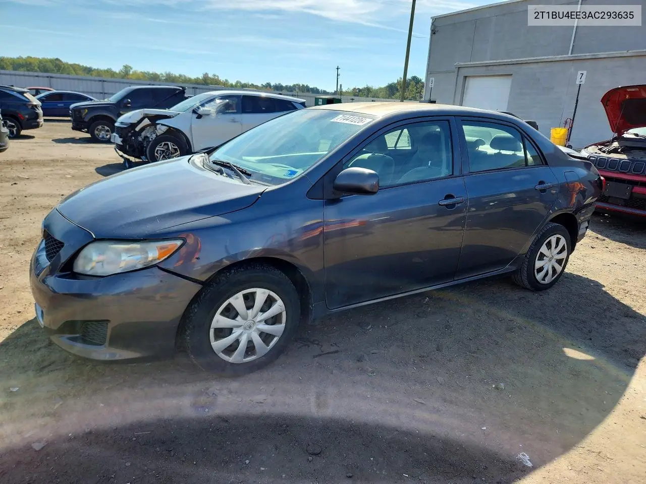 TOYOTA COROLLA 2010, VIN 2T1BU4EE3AC293635