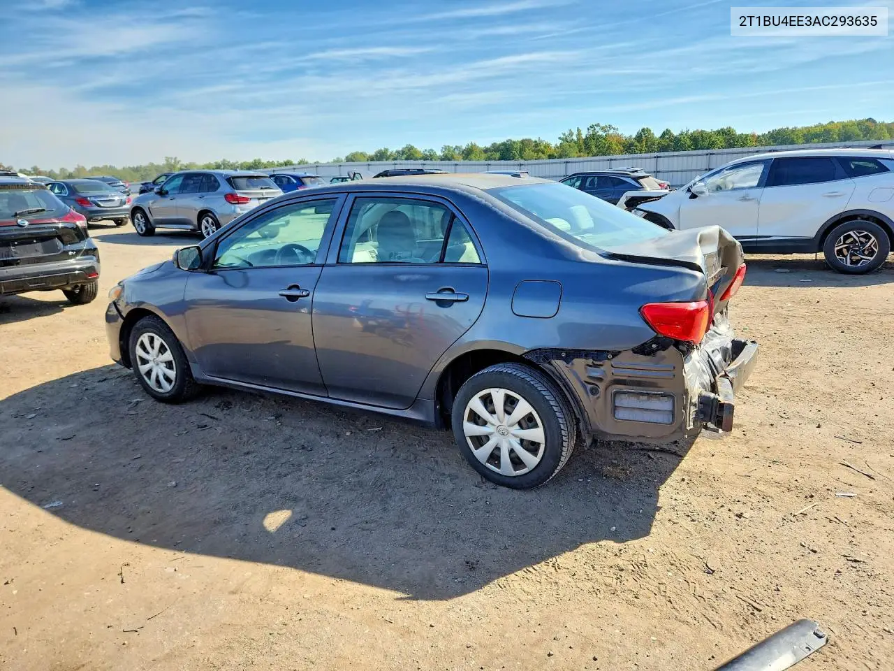 2010 TOYOTA COROLLA VIN 2T1BU4EE3AC293635 — фото 2