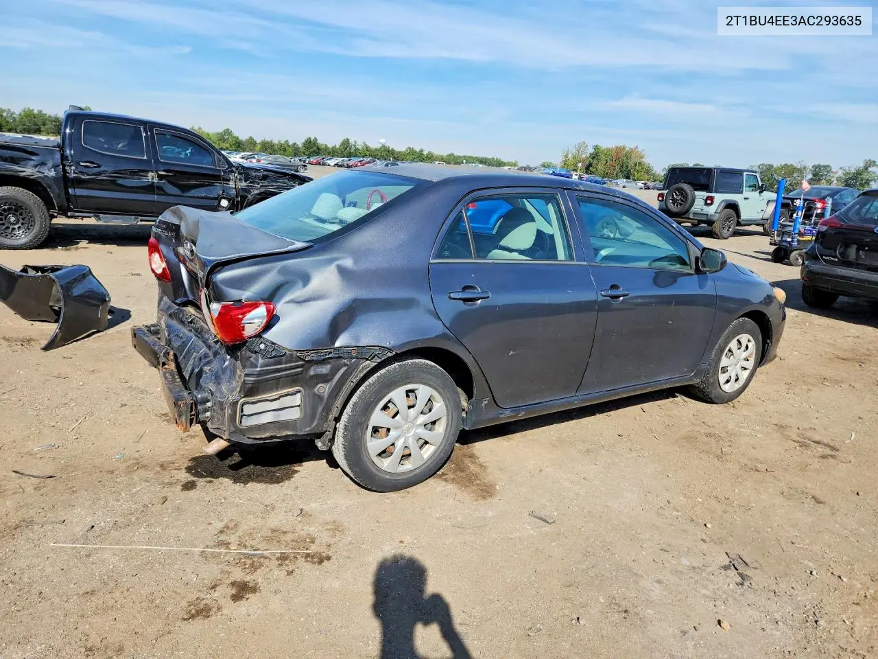2010 TOYOTA COROLLA VIN 2T1BU4EE3AC293635 — фото 3