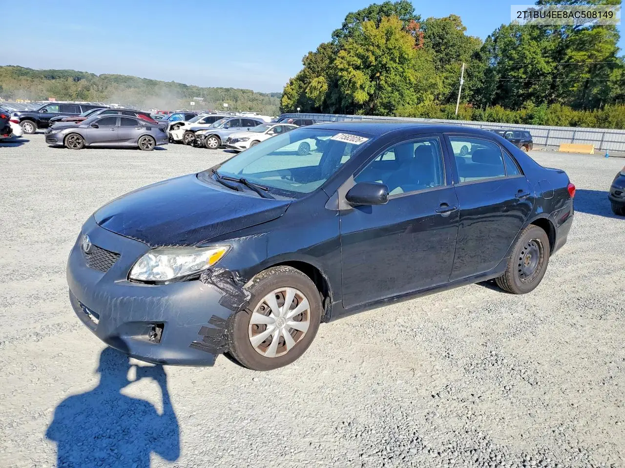 TOYOTA COROLLA 2010, VIN 2T1BU4EE8AC508149