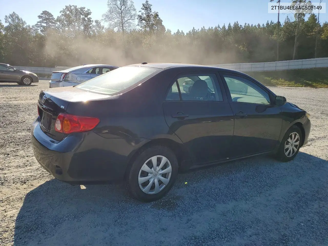 2010 TOYOTA COROLLA VIN 2T1BU4EE8AC508149 — фото 3