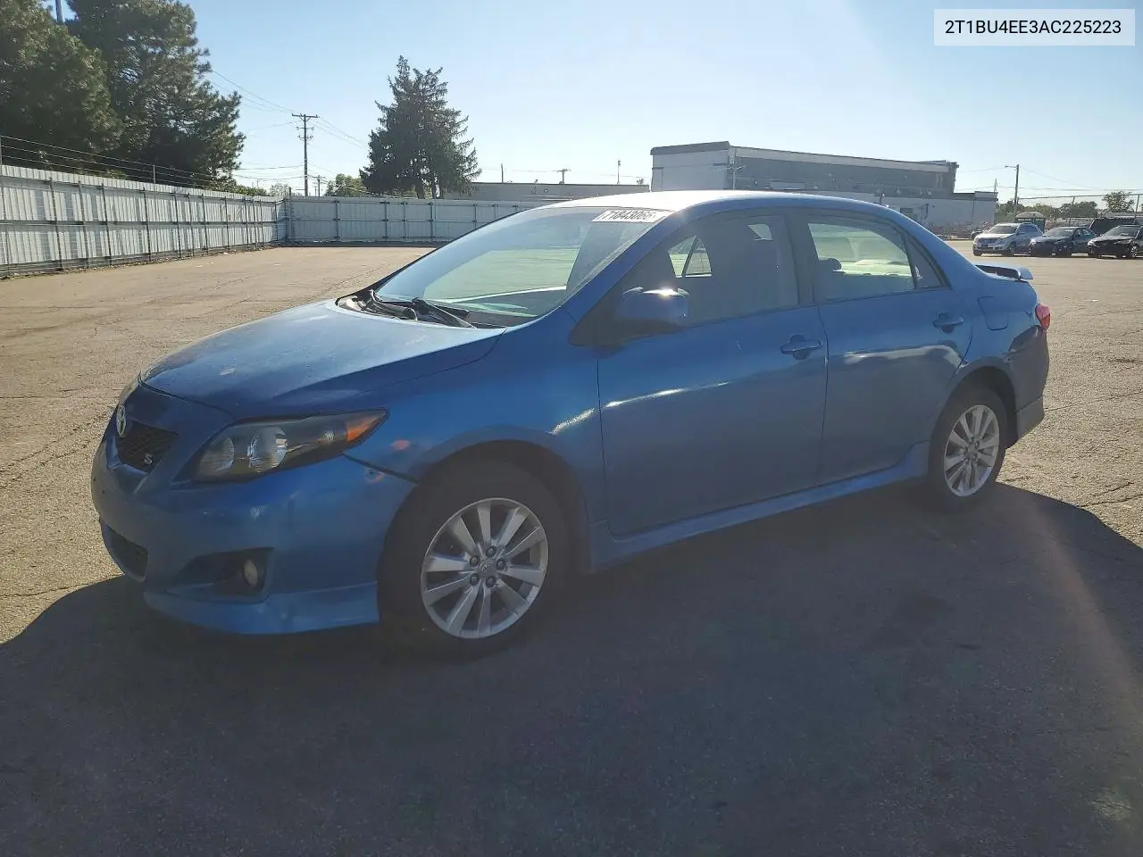 TOYOTA COROLLA 2010, VIN 2T1BU4EE3AC225223