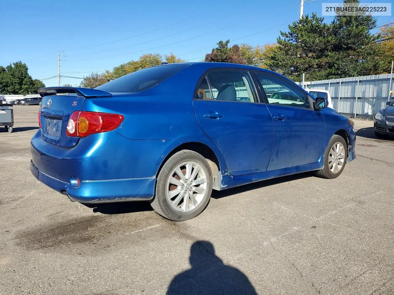 2010 TOYOTA COROLLA VIN 2T1BU4EE3AC225223 — фото 3