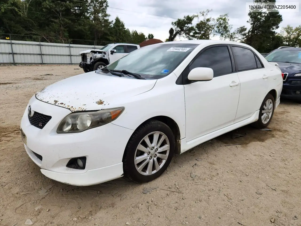TOYOTA COROLLA 2010, VIN 1NXBU4EE0AZ205400