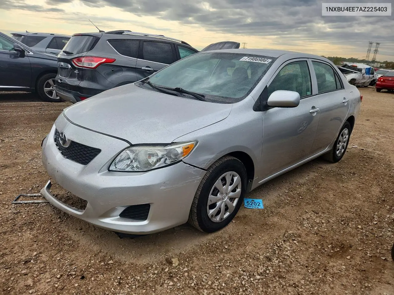 TOYOTA COROLLA 2010, VIN 1NXBU4EE7AZ225403