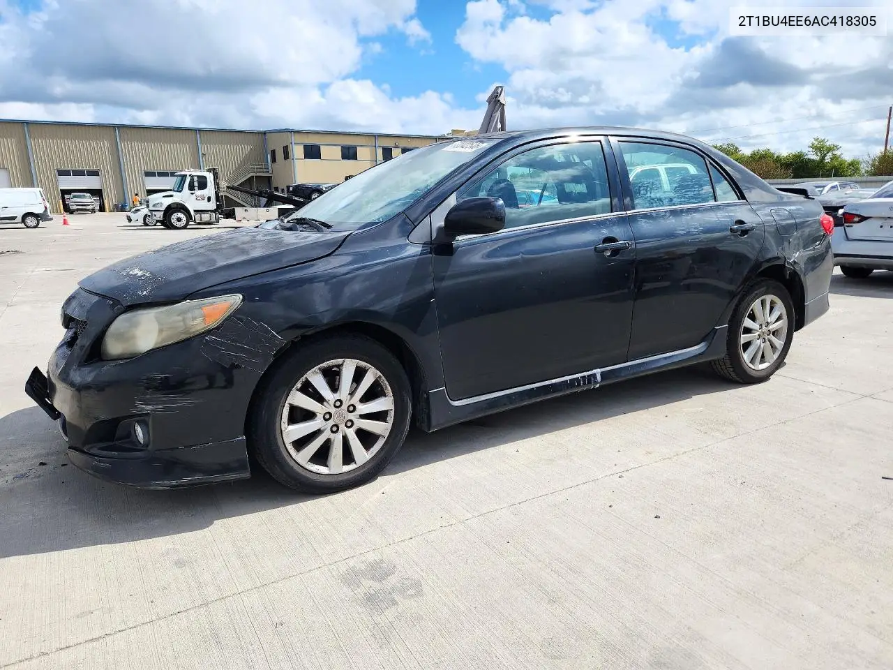 TOYOTA COROLLA 2010, VIN 2T1BU4EE6AC418305