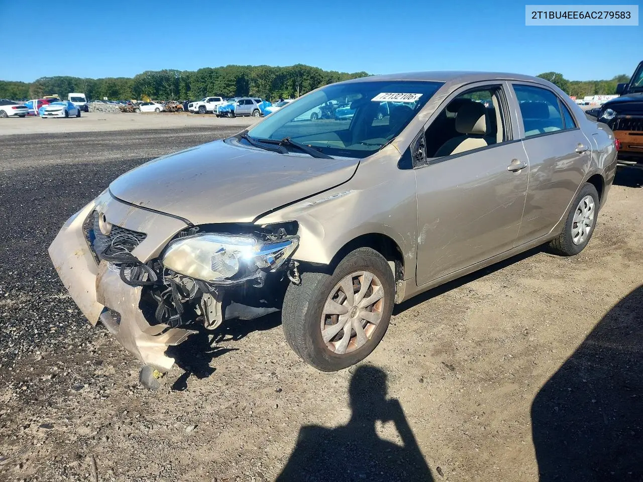 TOYOTA COROLLA 2010, VIN 2T1BU4EE6AC279583