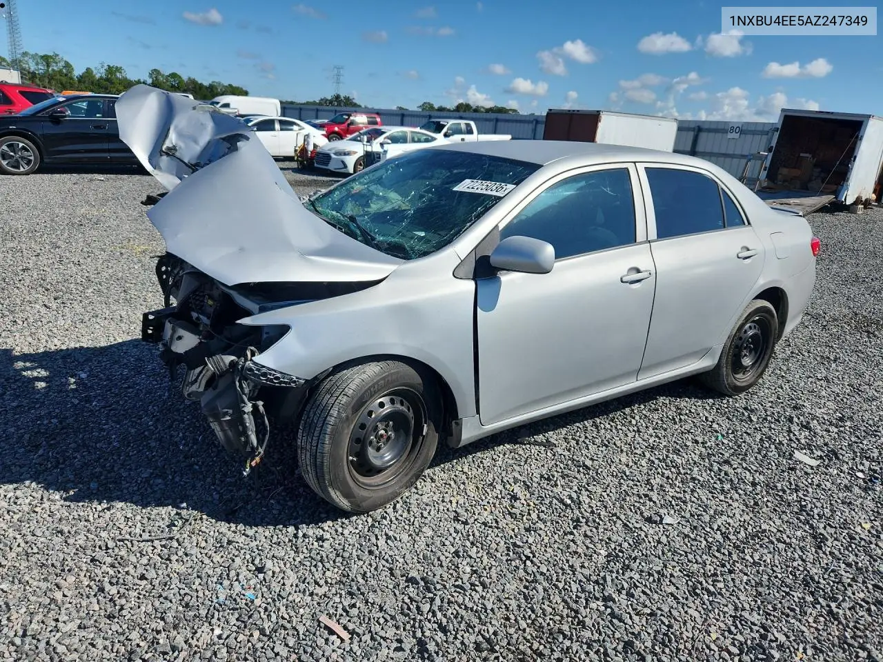 TOYOTA COROLLA 2010, VIN 1NXBU4EE5AZ247349
