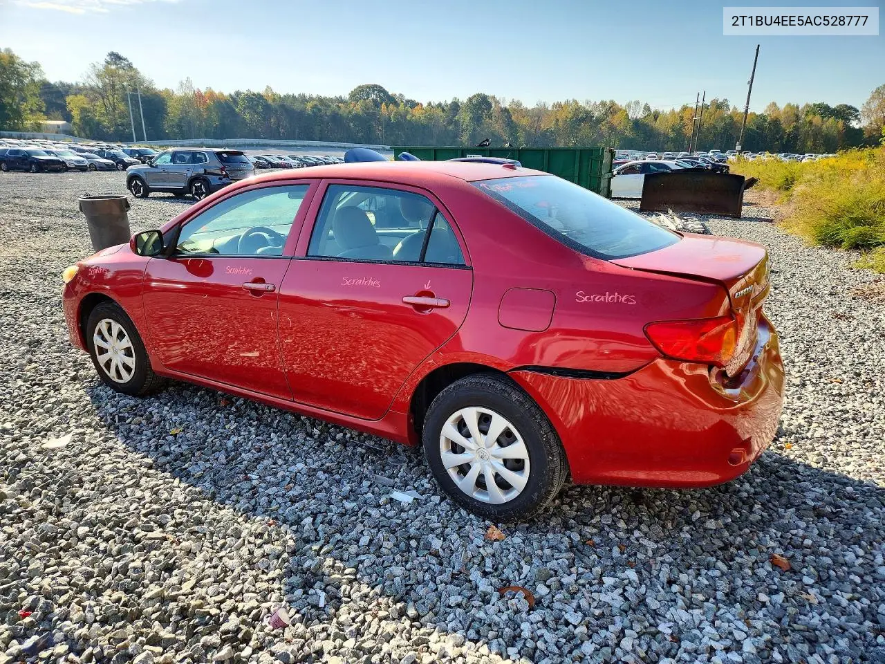 2010 TOYOTA COROLLA VIN 2T1BU4EE5AC528777 — фото 2