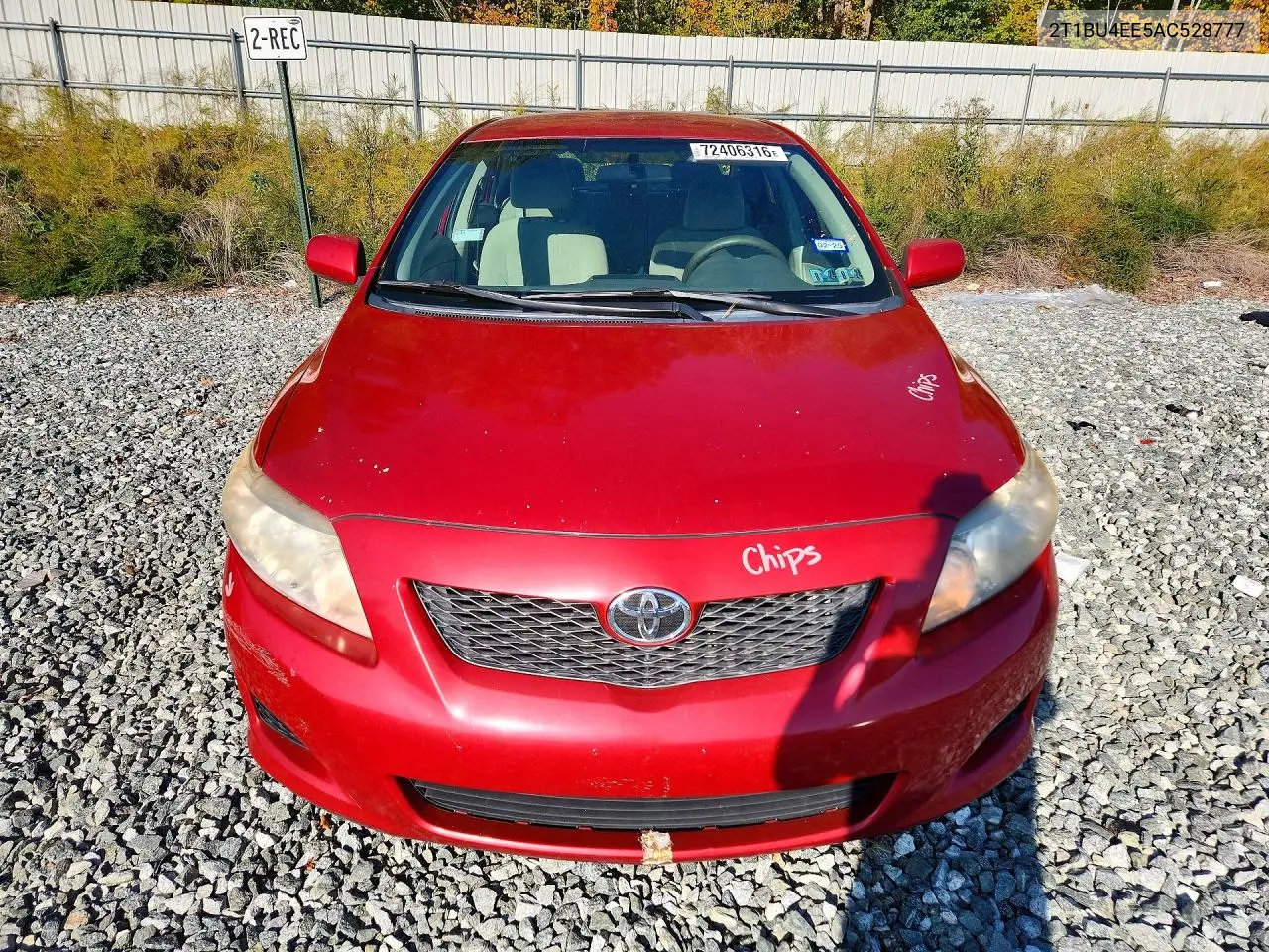 2010 TOYOTA COROLLA VIN 2T1BU4EE5AC528777 — фото 5