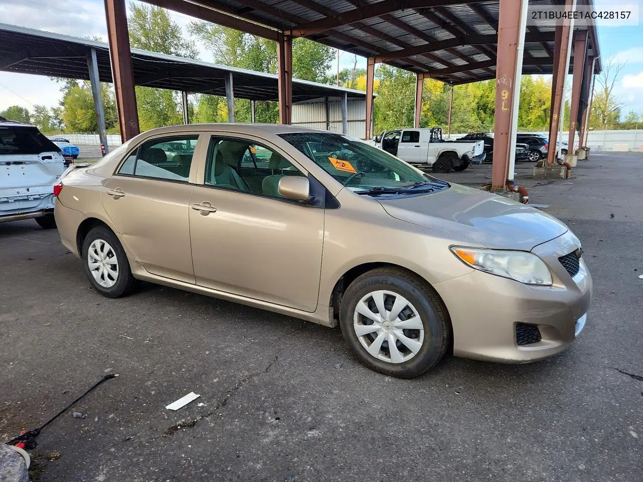 2010 TOYOTA COROLLA VIN 2T1BU4EE1AC428157 — фото 4