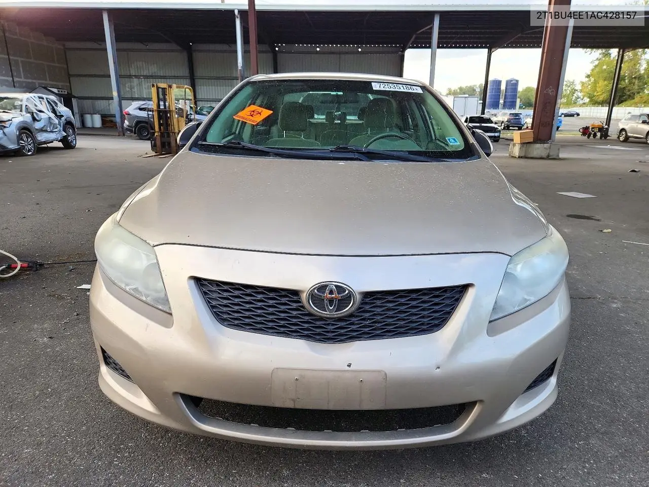 2010 TOYOTA COROLLA VIN 2T1BU4EE1AC428157 — фото 5