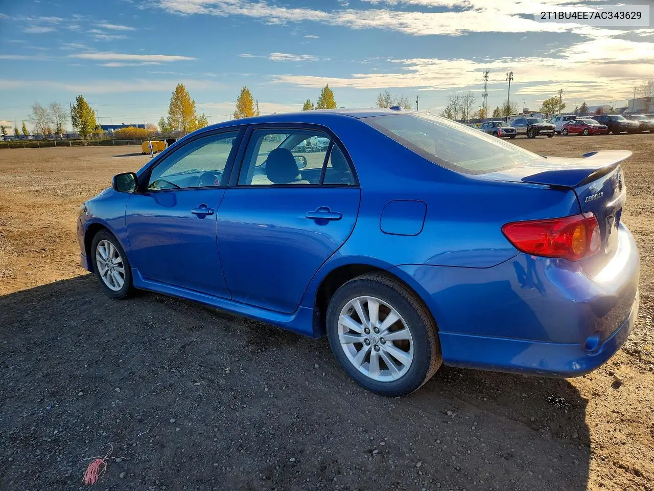 2010 TOYOTA COROLLA VIN 2T1BU4EE7AC343629 — фото 2