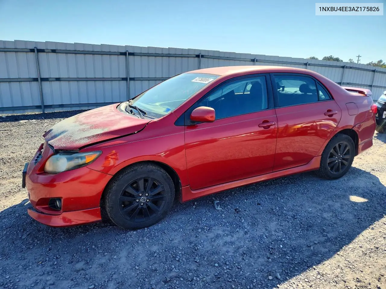 TOYOTA COROLLA 2010, VIN 1NXBU4EE3AZ175826