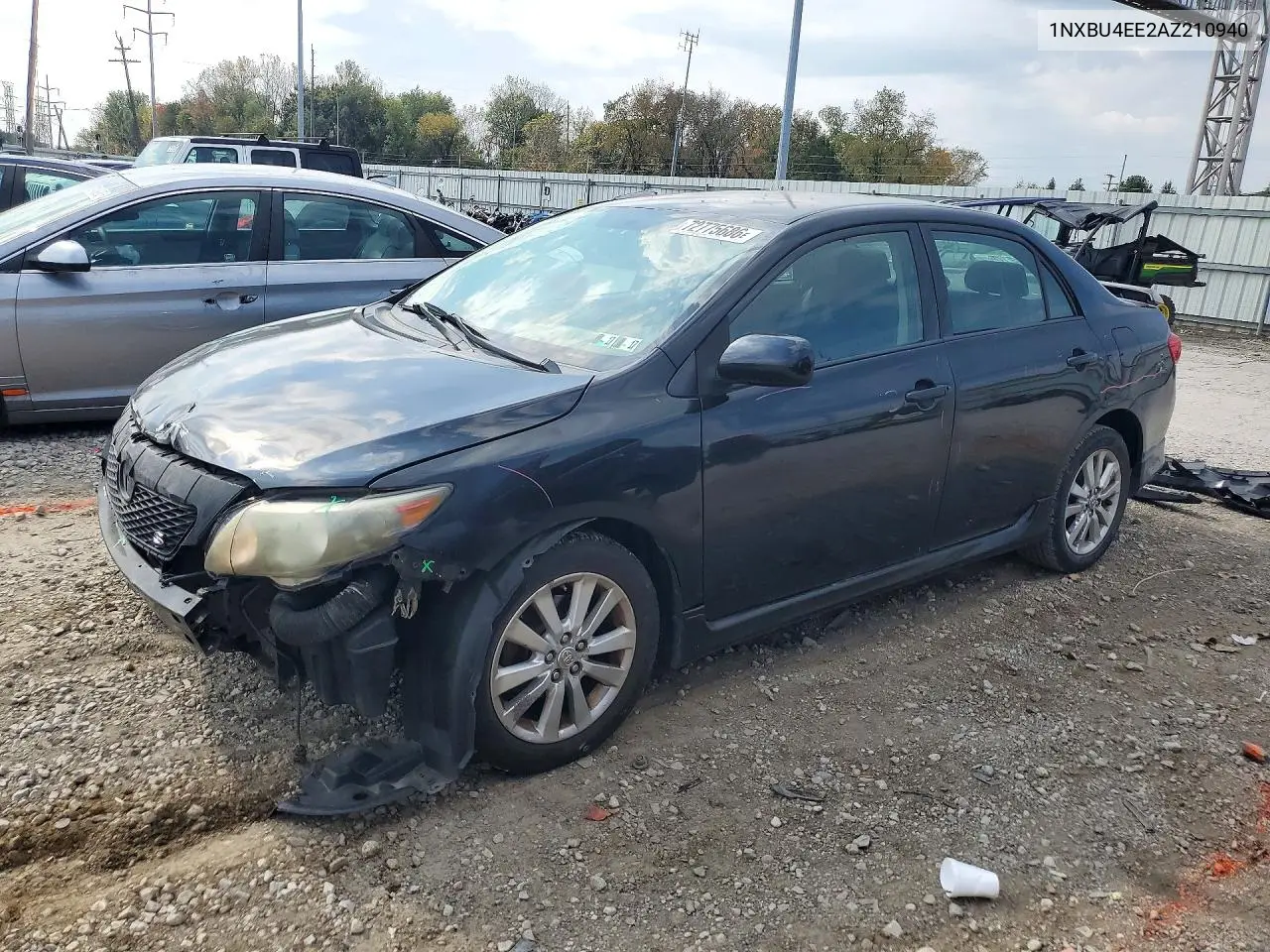 TOYOTA COROLLA 2010, VIN 1NXBU4EE2AZ210940