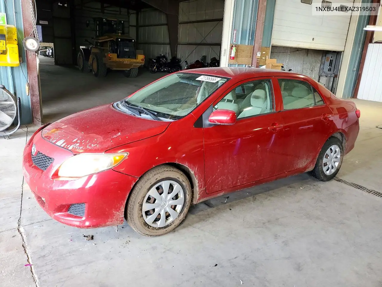 TOYOTA COROLLA 2010, VIN 1NXBU4EEXAZ319503