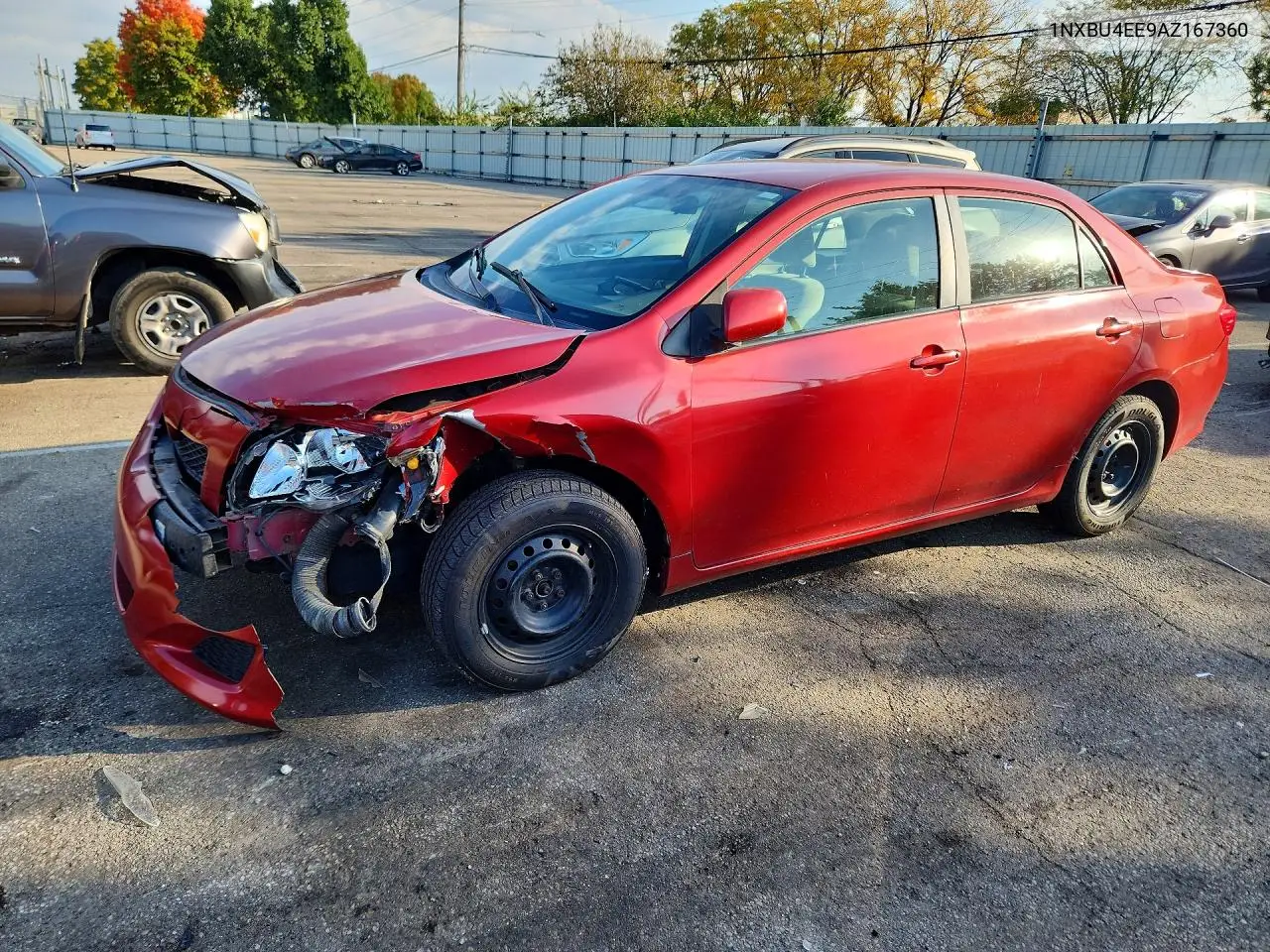 TOYOTA COROLLA 2010, VIN 1NXBU4EE9AZ167360