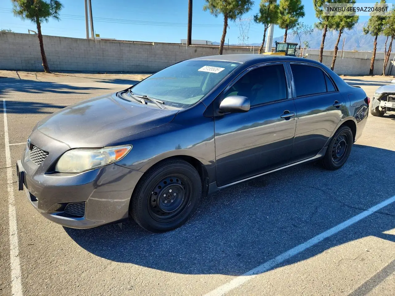 TOYOTA COROLLA 2010, VIN 1NXBU4EE9AZ204861