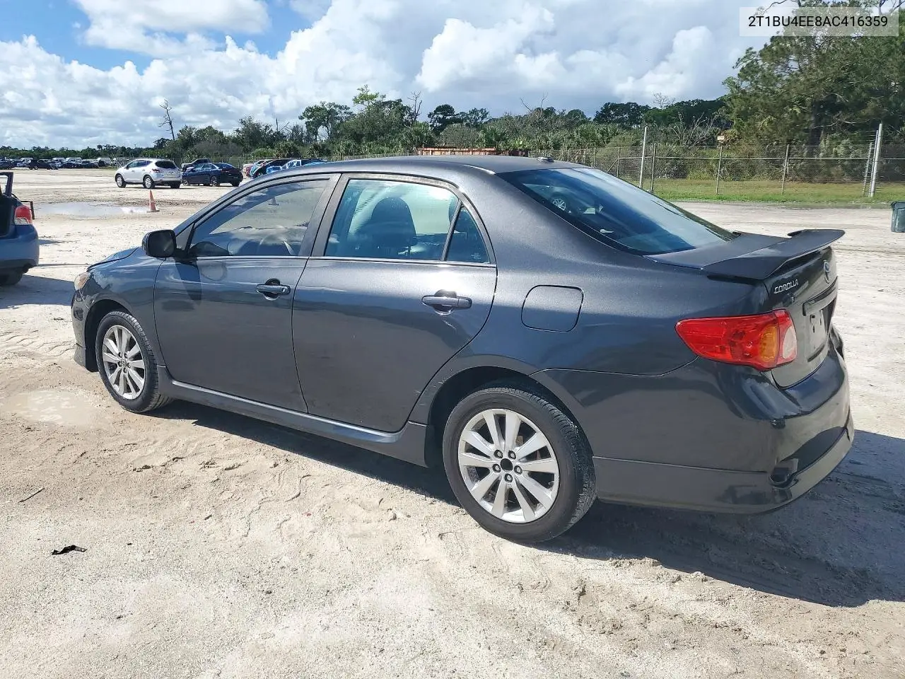 2010 TOYOTA COROLLA VIN 2T1BU4EE8AC416359 — фото 2