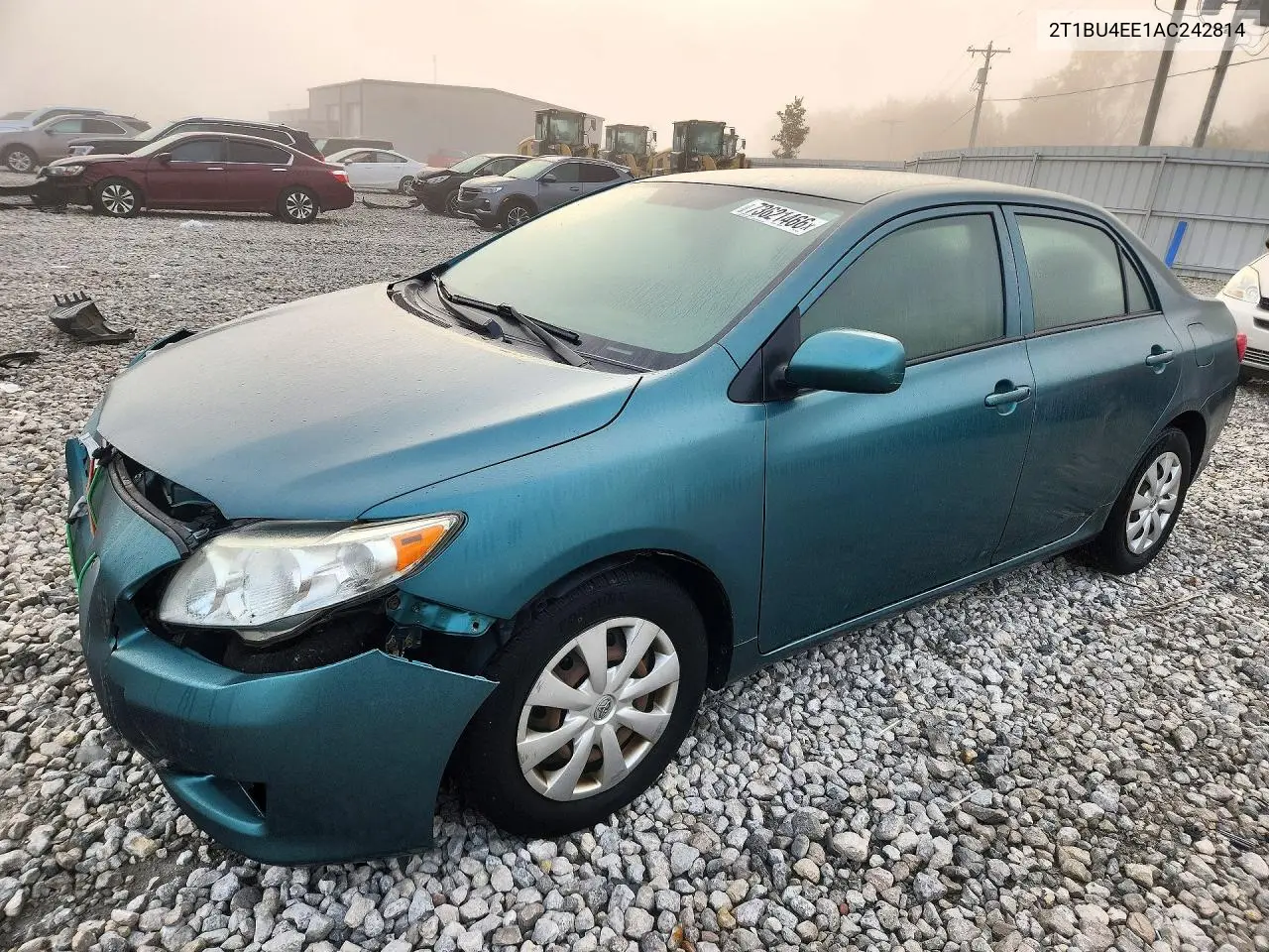 TOYOTA COROLLA 2010, VIN 2T1BU4EE1AC242814