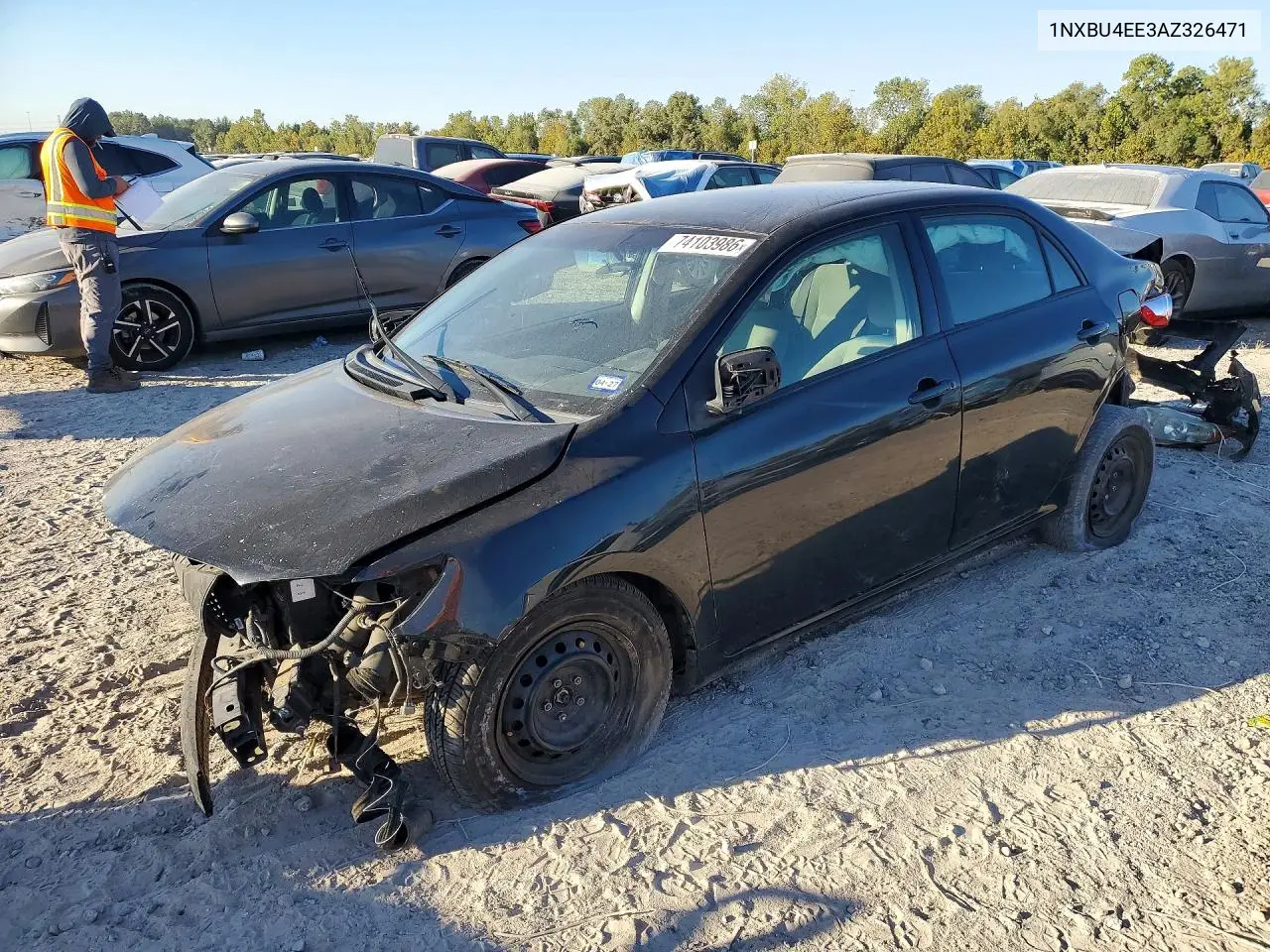 TOYOTA COROLLA 2010, VIN 1NXBU4EE3AZ326471
