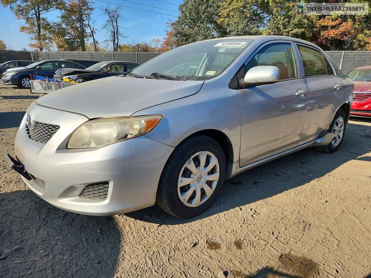 TOYOTA COROLLA 2010, VIN 1NXBU4EE6AZ385899