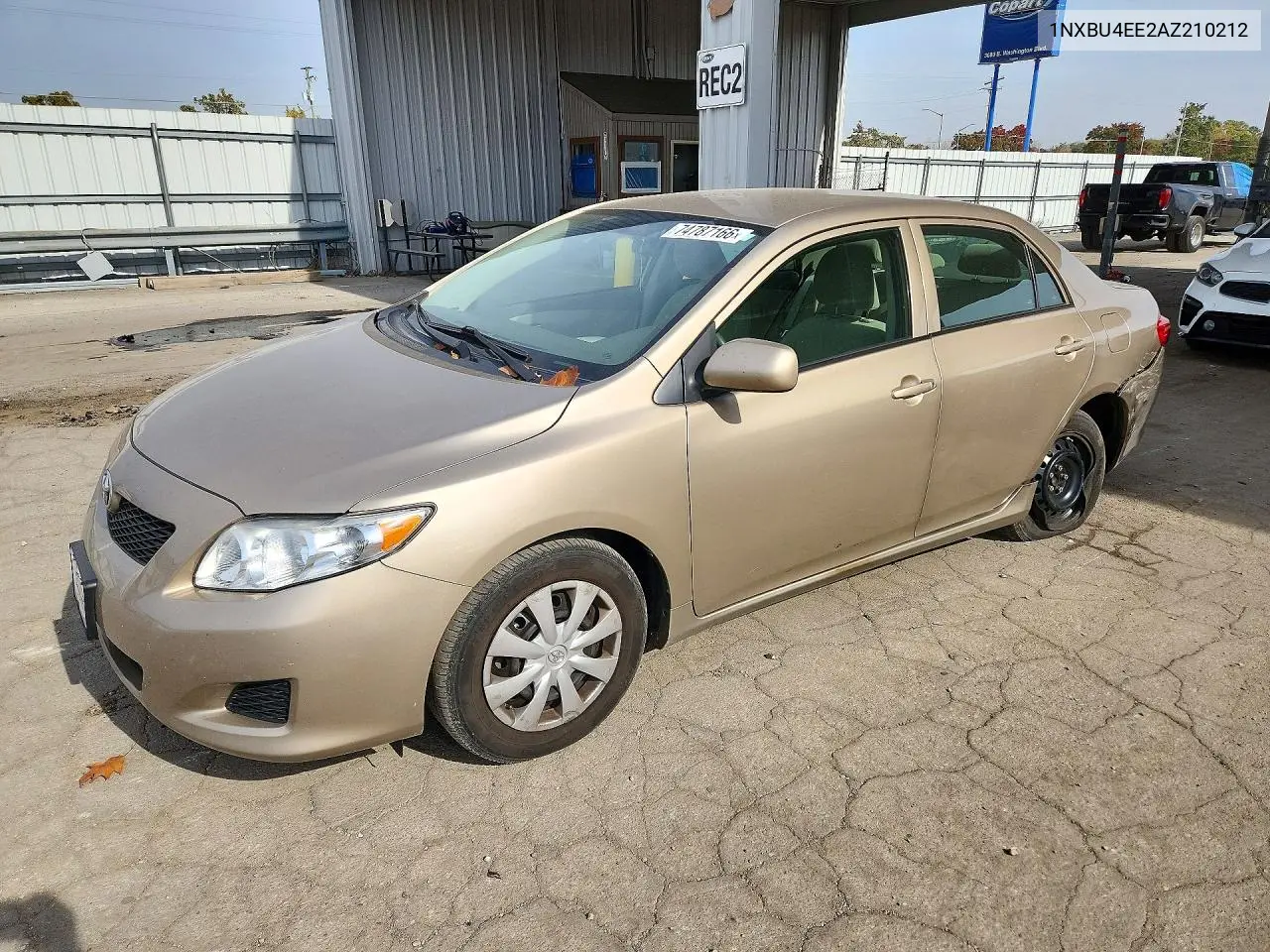 TOYOTA COROLLA 2010, VIN 1NXBU4EE2AZ210212