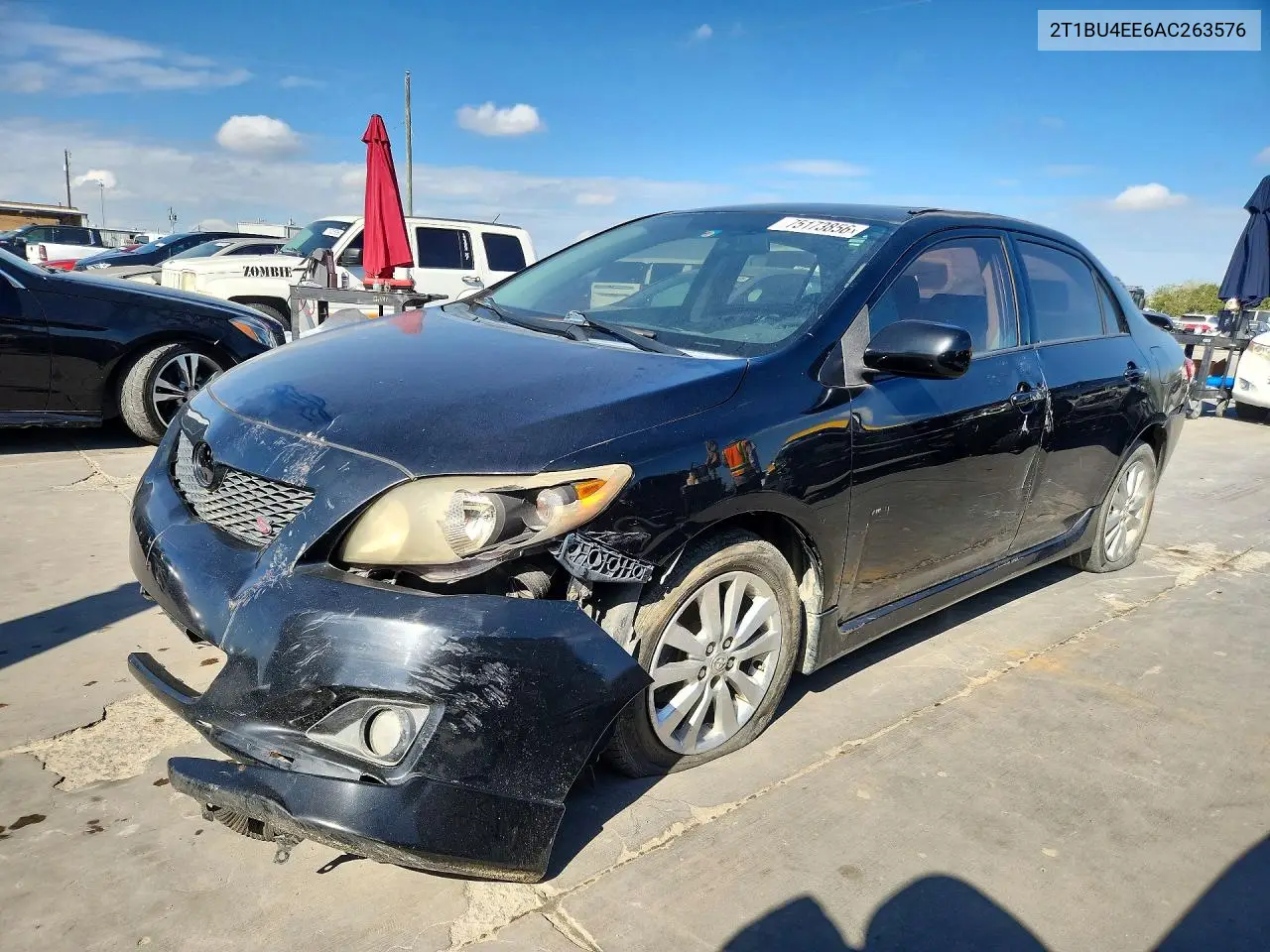 TOYOTA COROLLA 2010, VIN 2T1BU4EE6AC263576