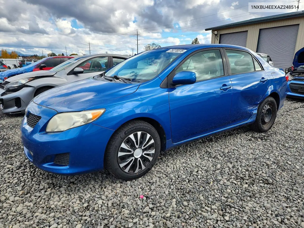 TOYOTA COROLLA 2010, VIN 1NXBU4EEXAZ248514