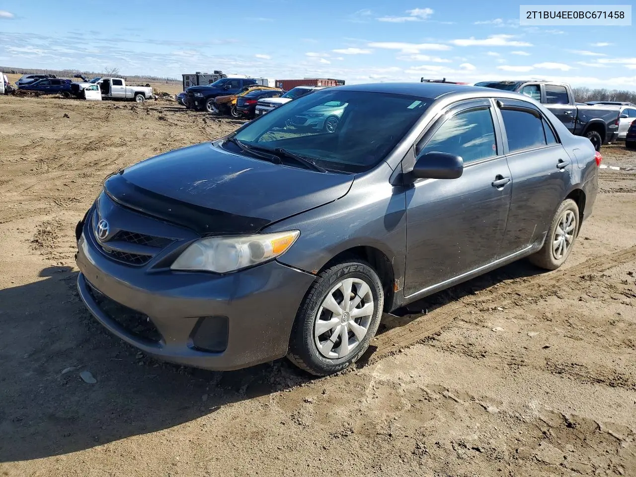 TOYOTA COROLLA 2011, VIN 2T1BU4EE0BC671458