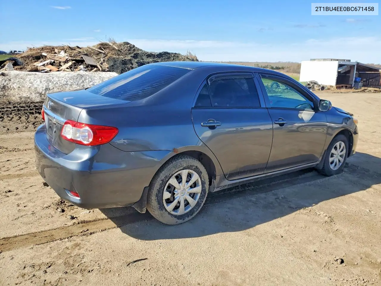 2011 TOYOTA COROLLA VIN 2T1BU4EE0BC671458 — фото 3